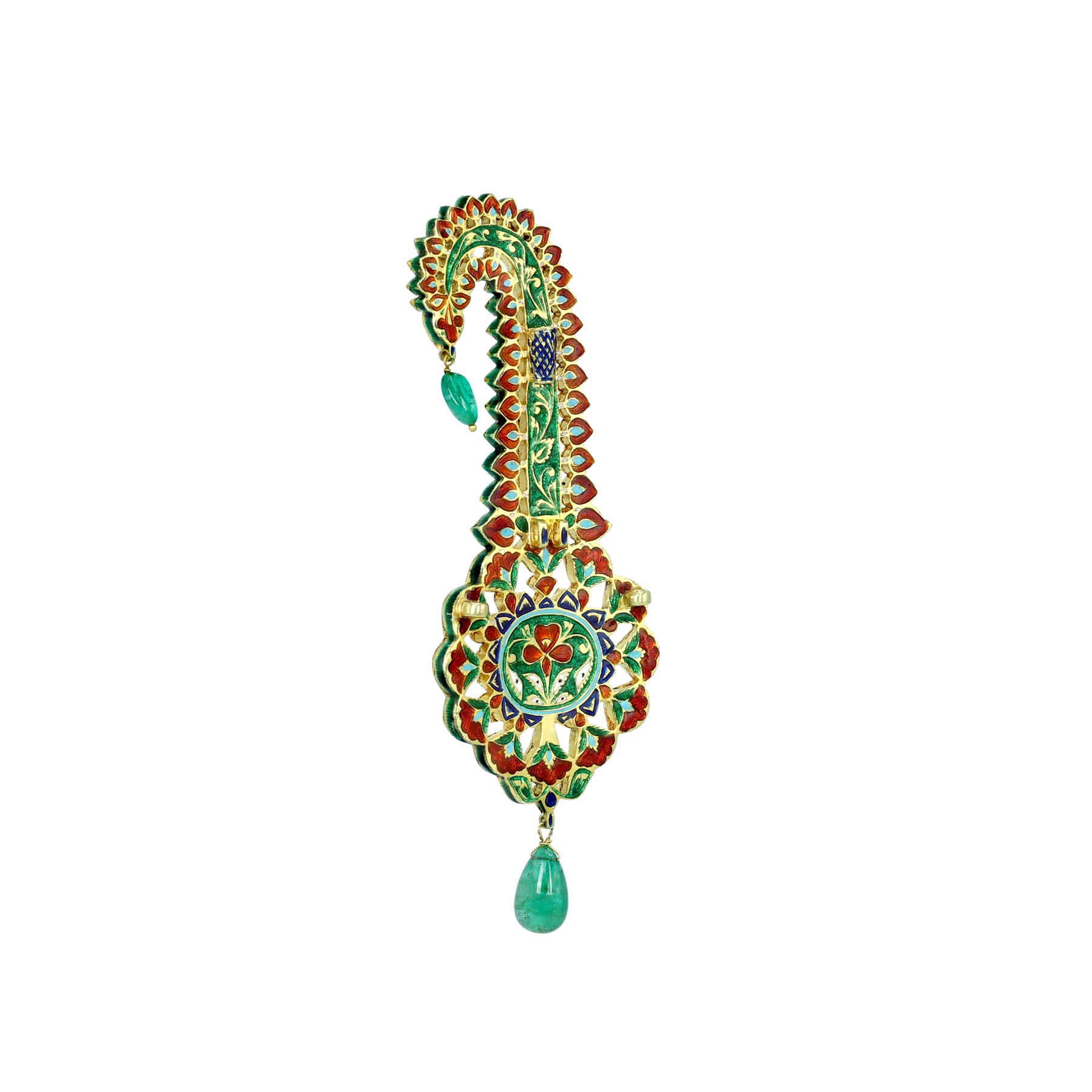 Emerald Kalangi with Uncut Polkis and Emerald Drop